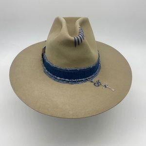 Vintage Resistor XXX Beaver hat with flattened modern Brim Handfinished